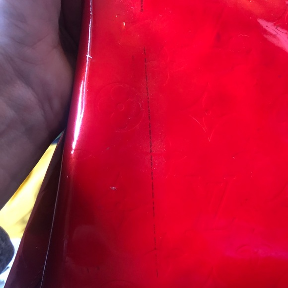 Authentic Louis Vuitton Red Verni Catalina Leather Tote - Picture 13 of 17